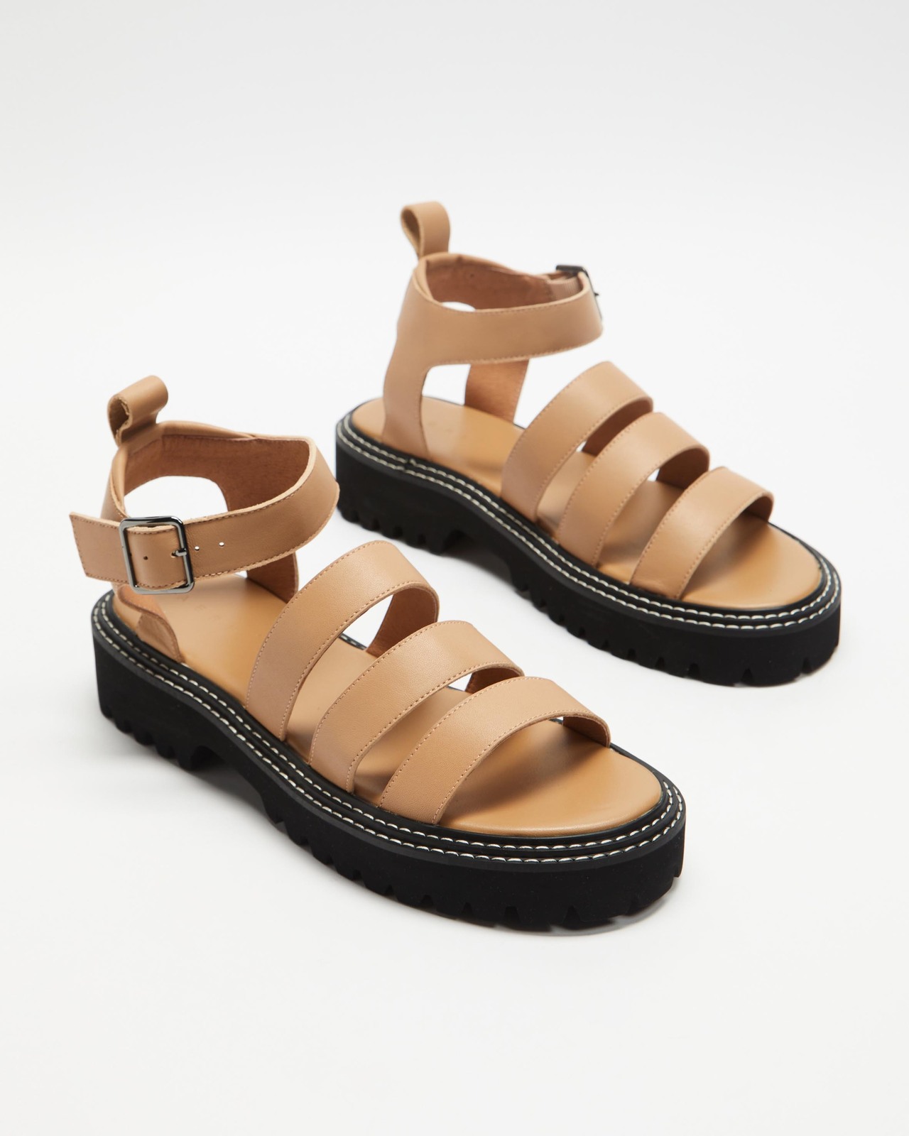 Chunky Tracksole Gladiator Sandals