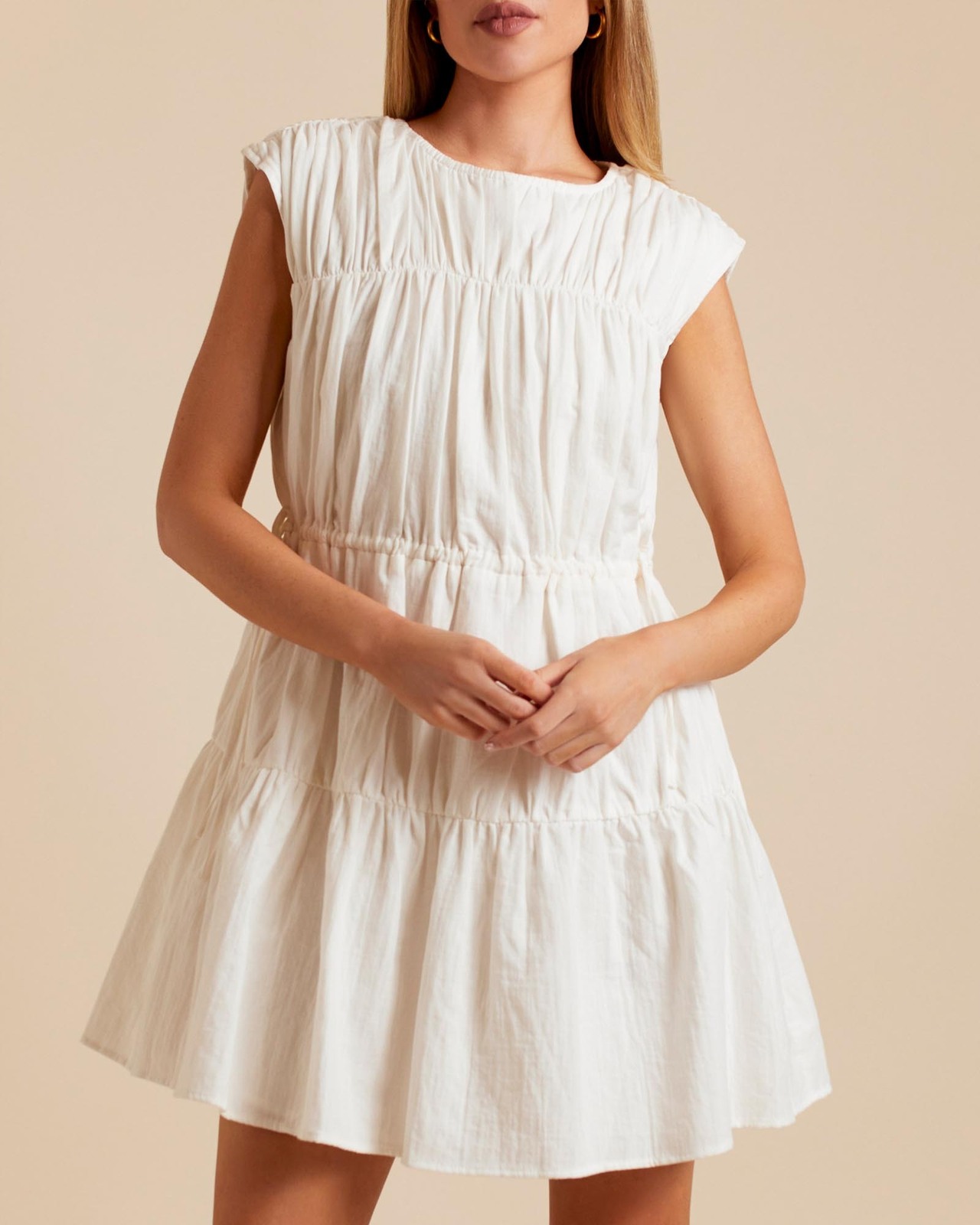 Soka Ruched Panel Mini Dress