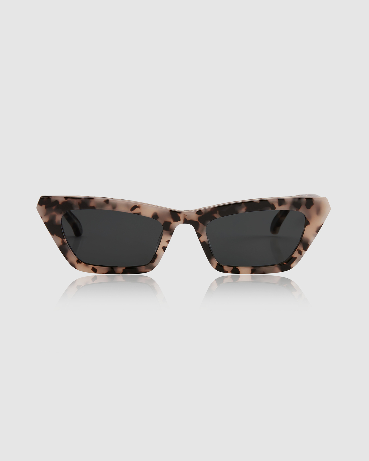 Oscar & Frank FAE Sunglasses in Black White Oscar & Frank Fae Gloss Black/Black Lenses | Afterpay main image 3