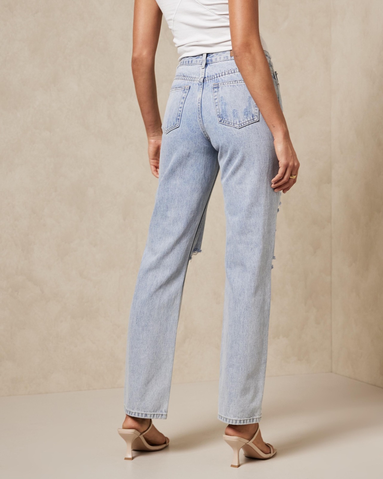 Organic Cotton Distressed Jeans