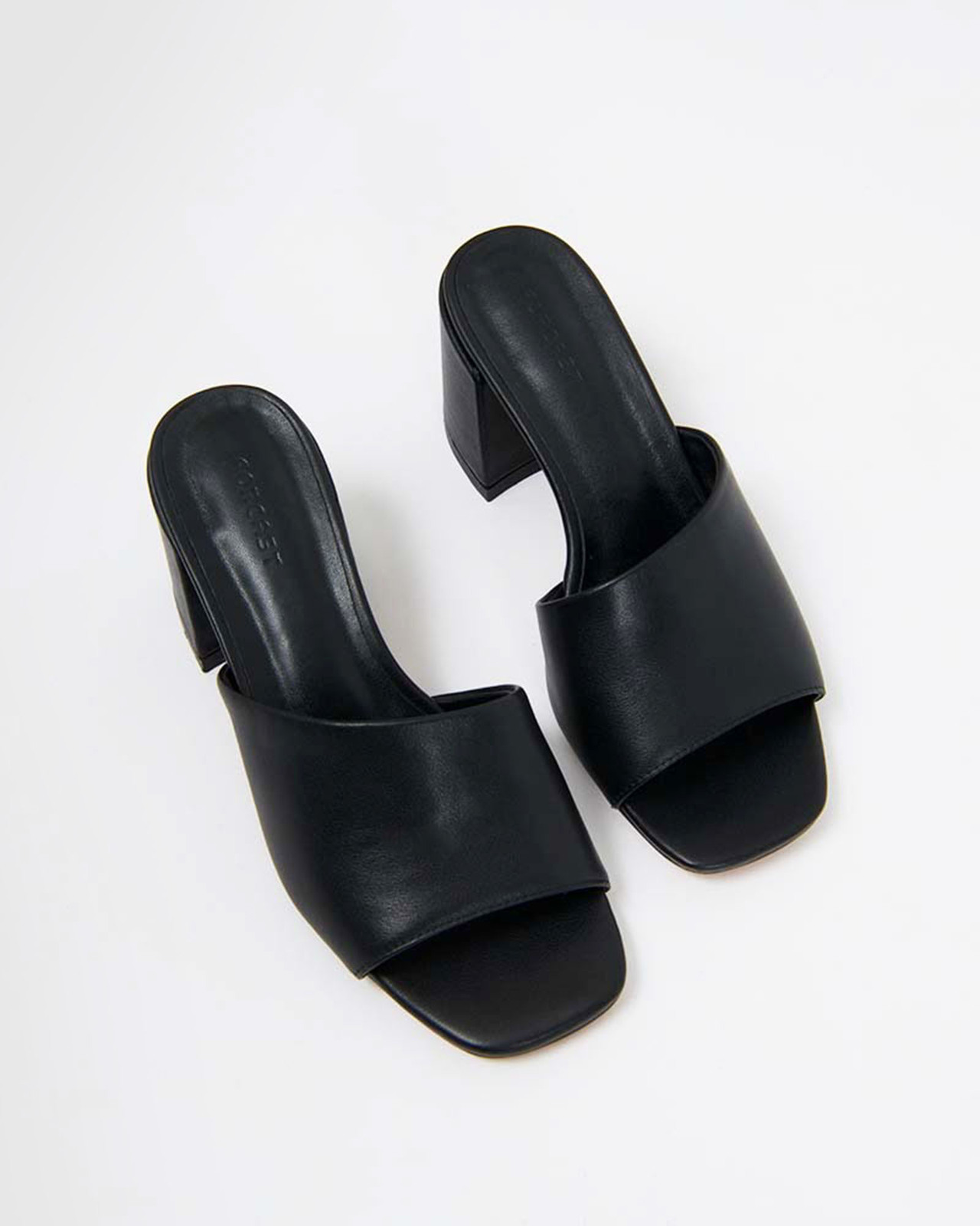 Kristin Leather Block Heel