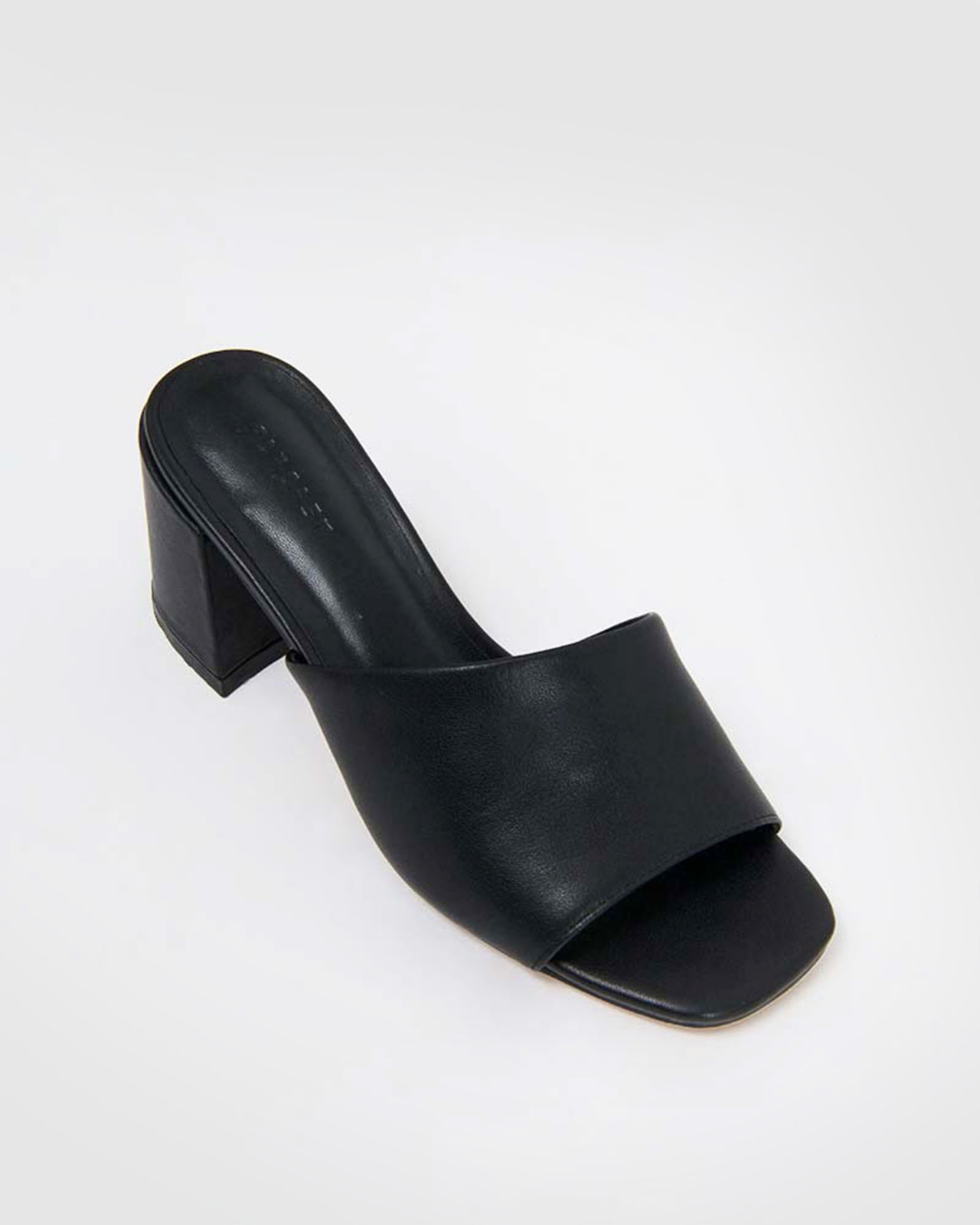 Kristin Leather Block Heel