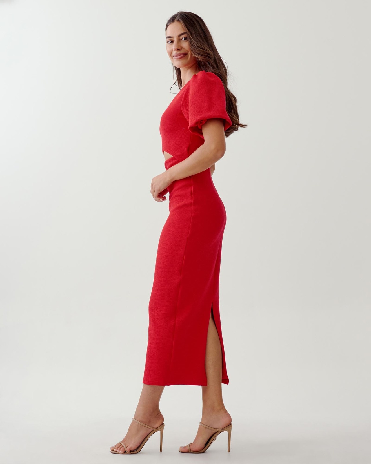 Floral Ted Baker Cocktail Dresses Uk Ted Baker Vestito Di Maglia Lounia  266260 Arancione Slim Fit