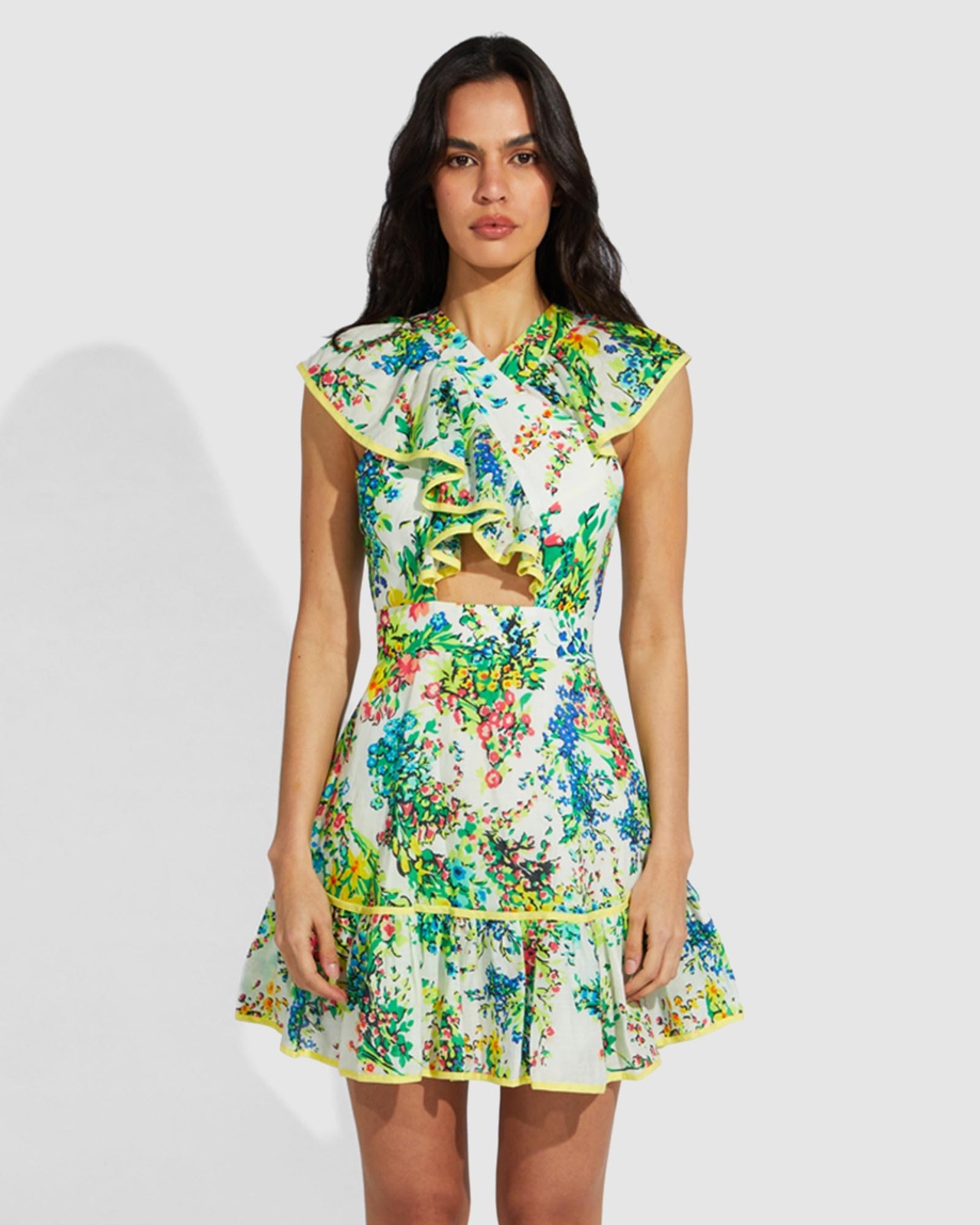 green emerald velvet dress Alice McCall Green Apple Star MD Dress