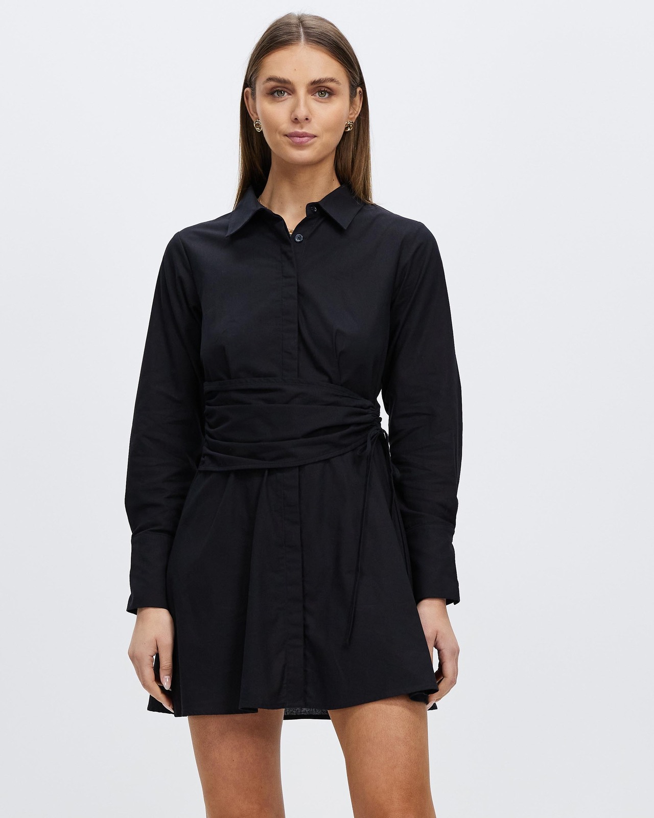 Brennan Belted Long Sleeve Mini Dress