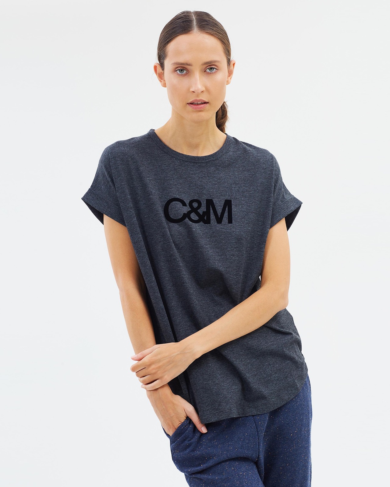 Logo Roll Sleeve Tee