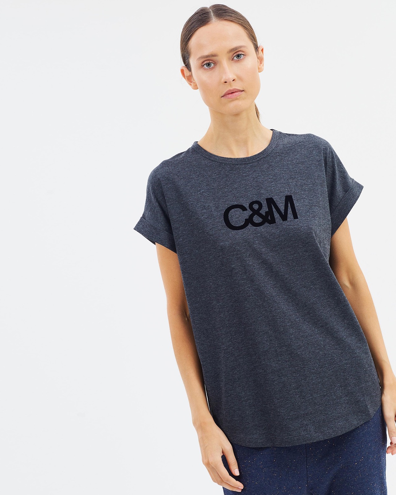 Logo Roll Sleeve Tee