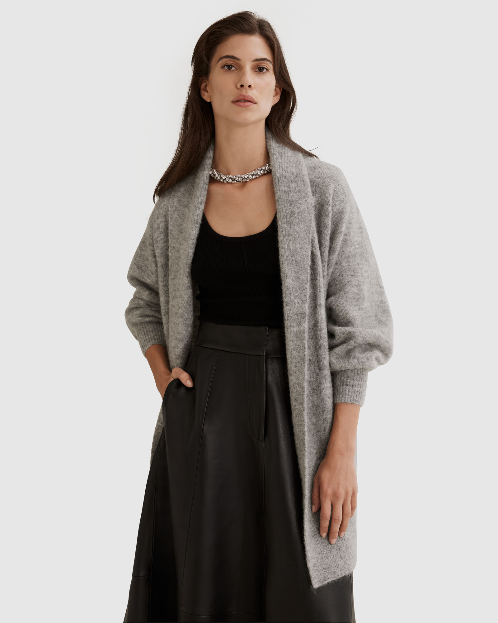 Longline Fluffy Cardigan - AirRobe