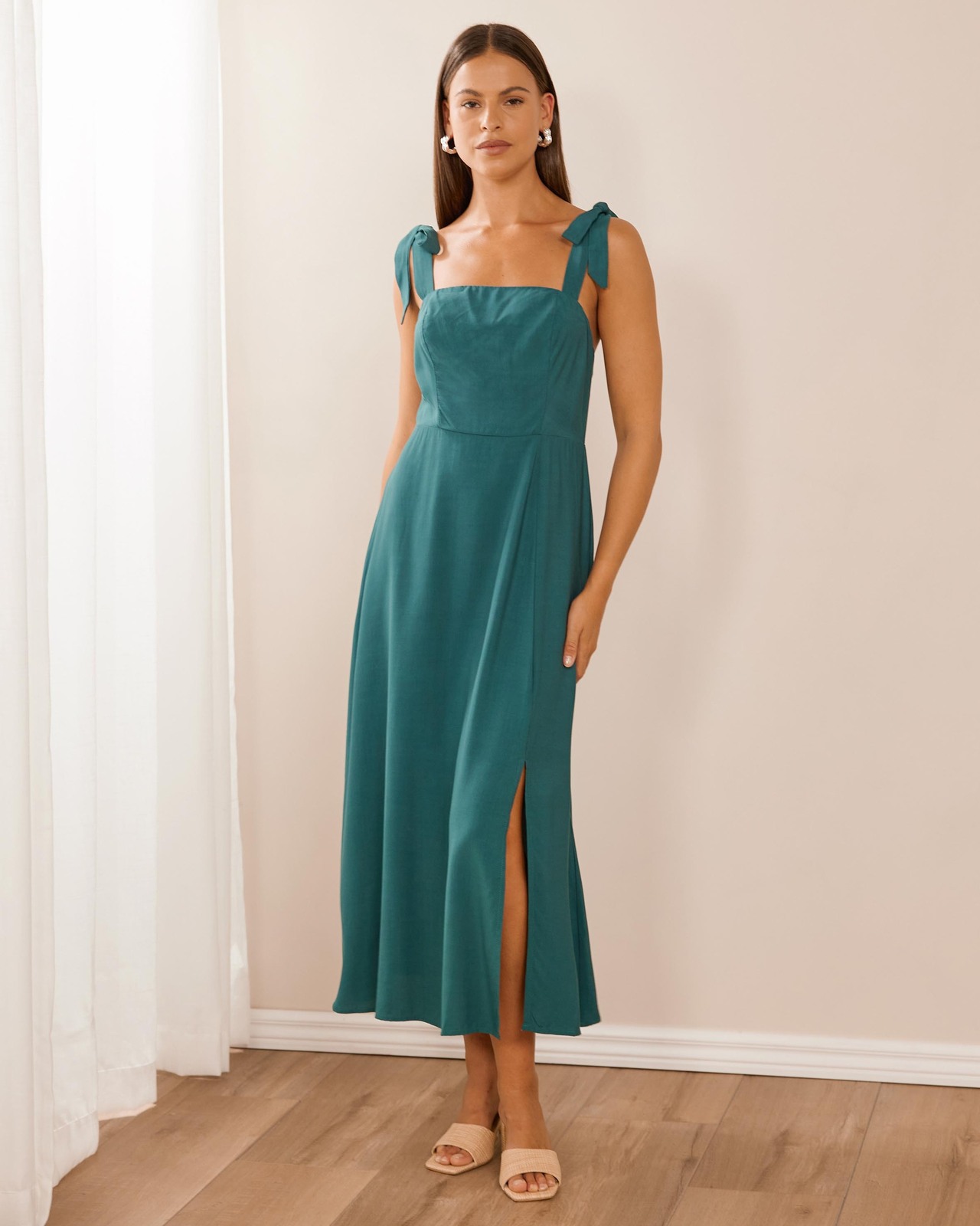 Ellie Tie Midi Dress
