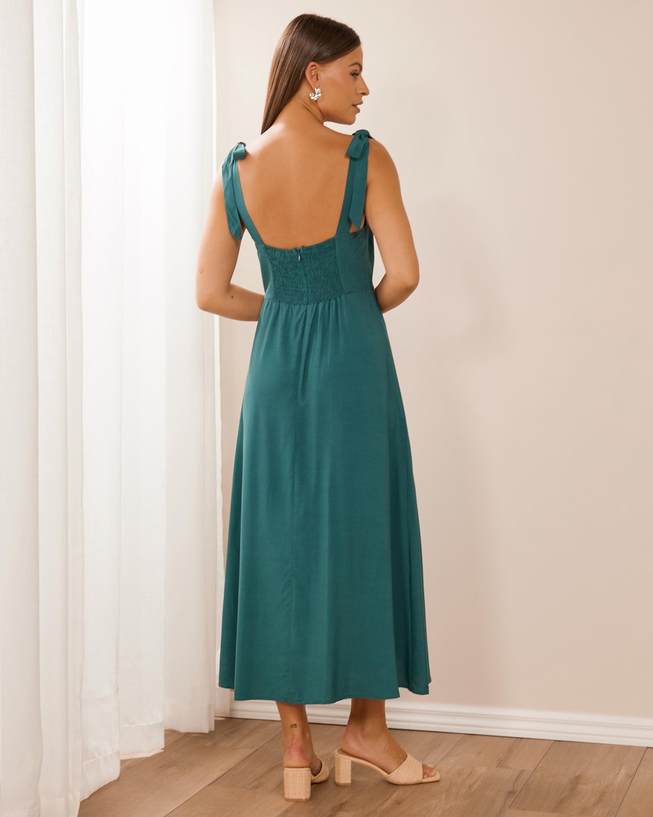 Ellie Tie Midi Dress