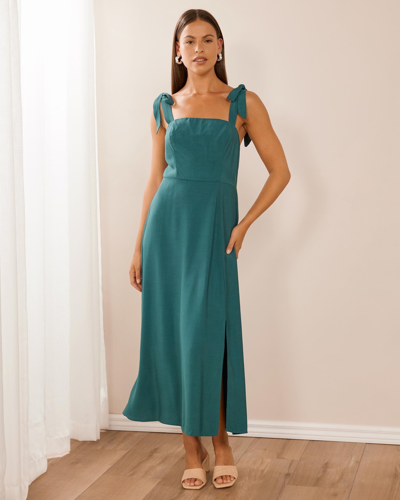 Ellie Tie Midi Dress