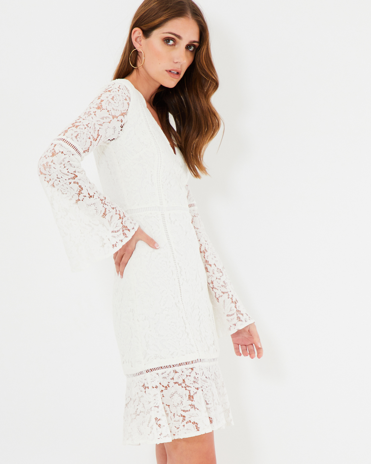 Valentina Lace Midi Dress