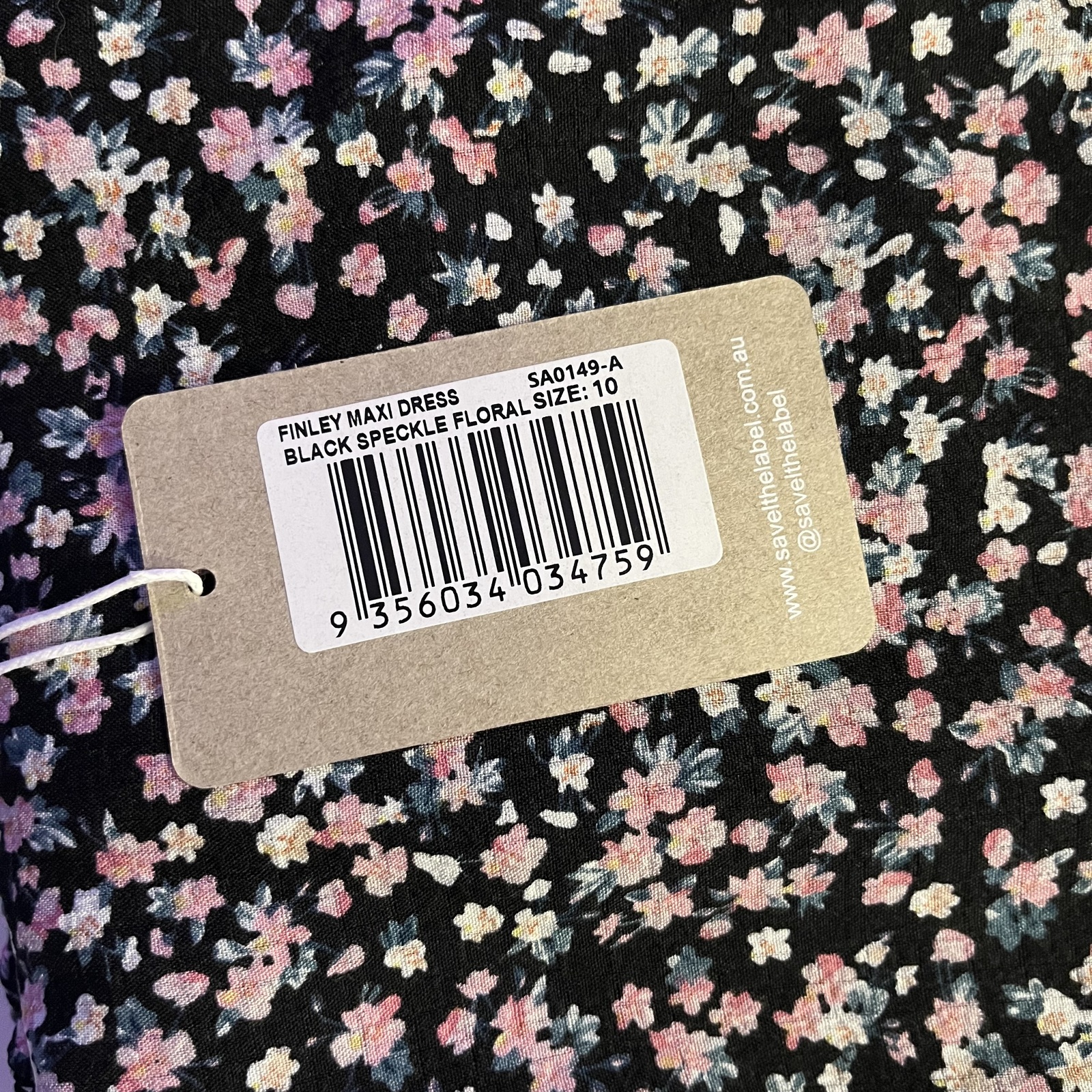 Finley Midi Dress - Black Floral