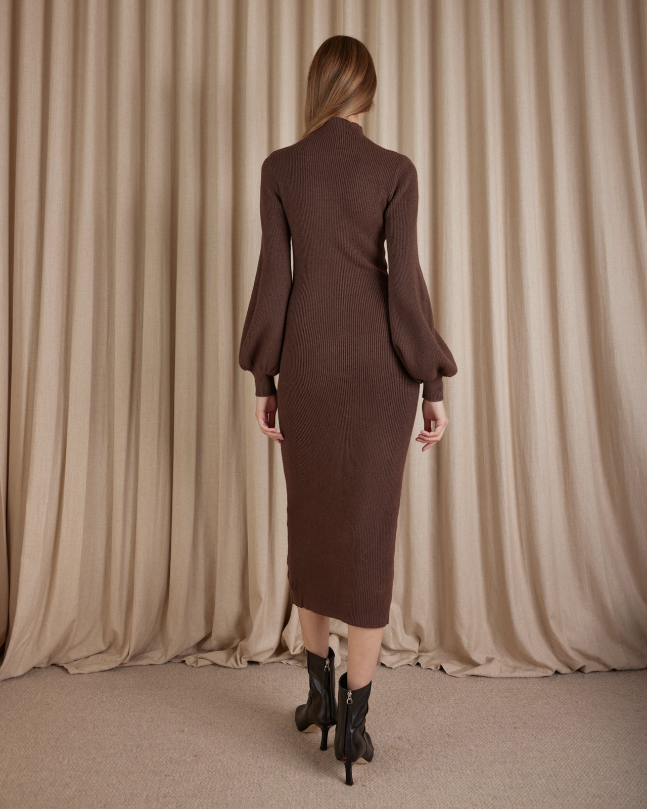 Pinto High Neck Knit Dress