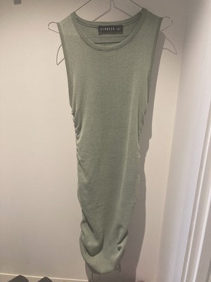 knee length dresses for ladies Ajime Mini Dress in Parachute Silver Green main image 0