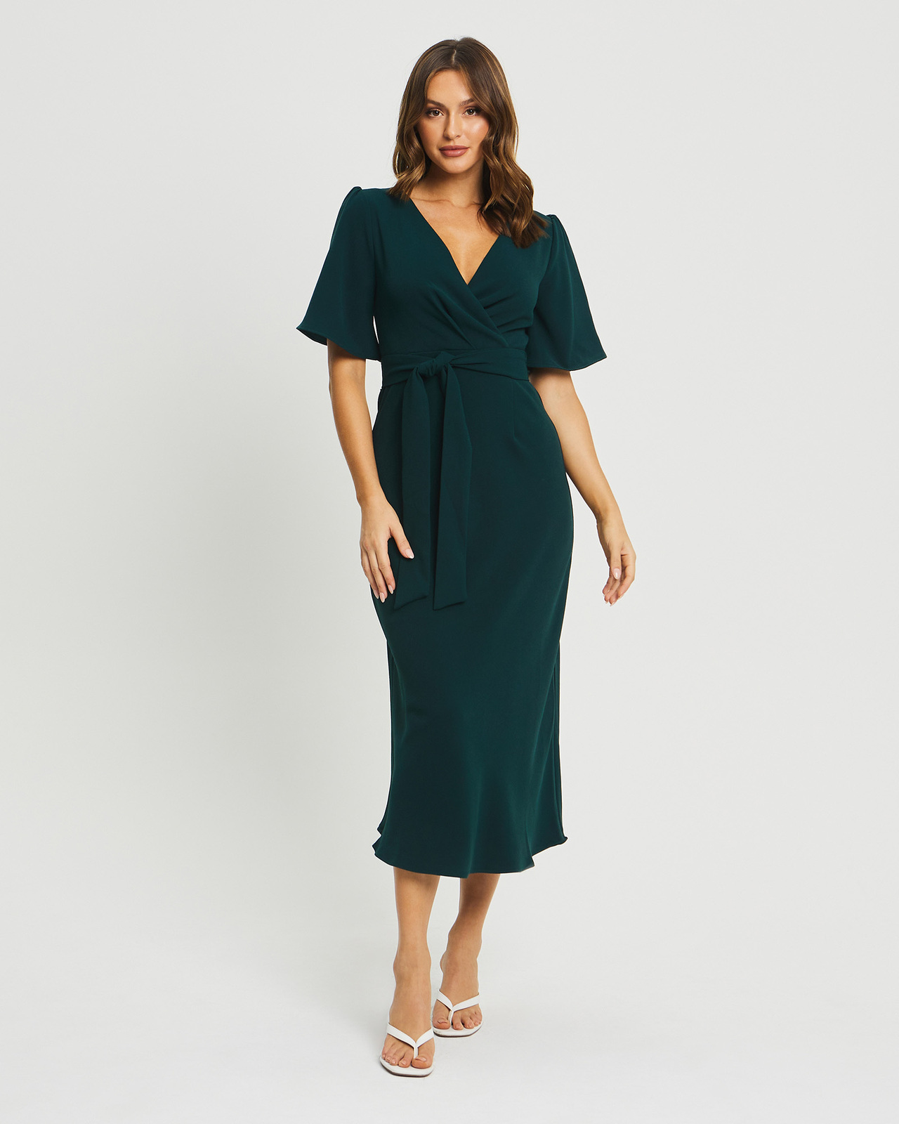 Carin Green Wrap Dress