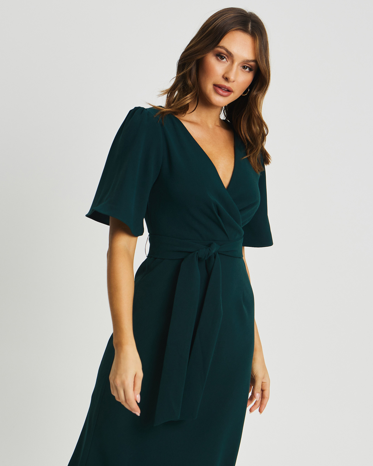 Carin Green Wrap Dress