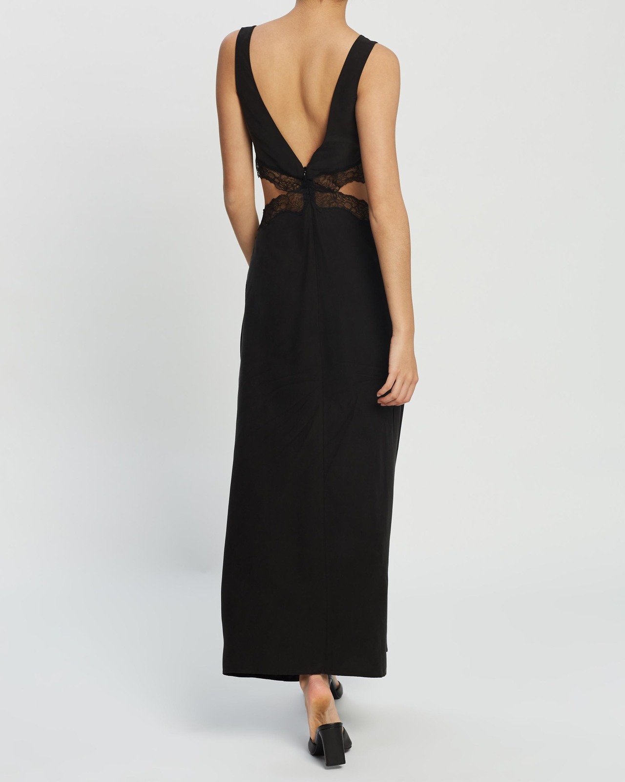 white christmas dresses SIR the Label Aries Cut Out Gown Chocolate