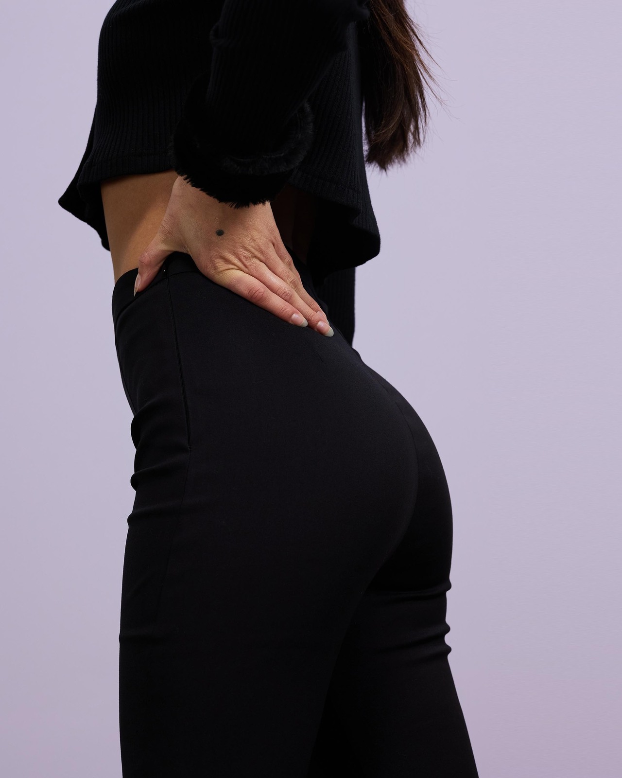 Deja Vu Fitted High-Waisted Pants