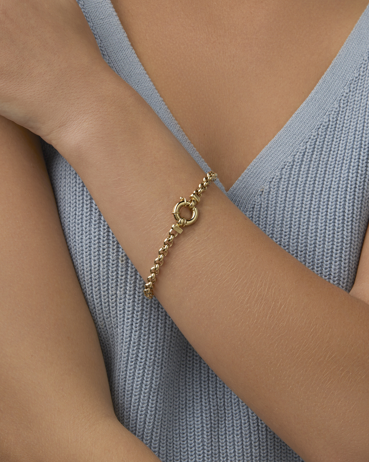 Michael Hill 19cm Belcher Bracelet in 10kt Yellow Gold AirRobe