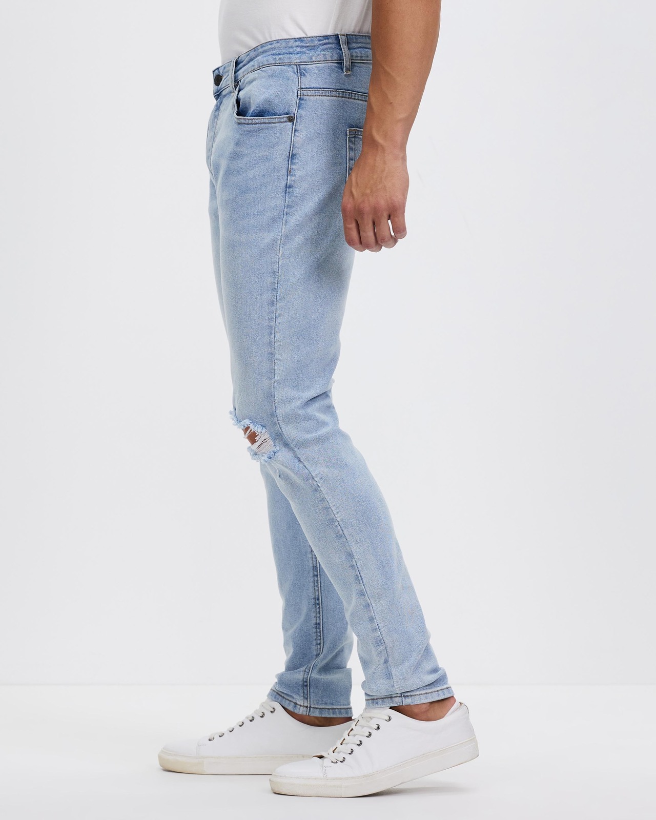 Skinny Tapered Ripped Jeans