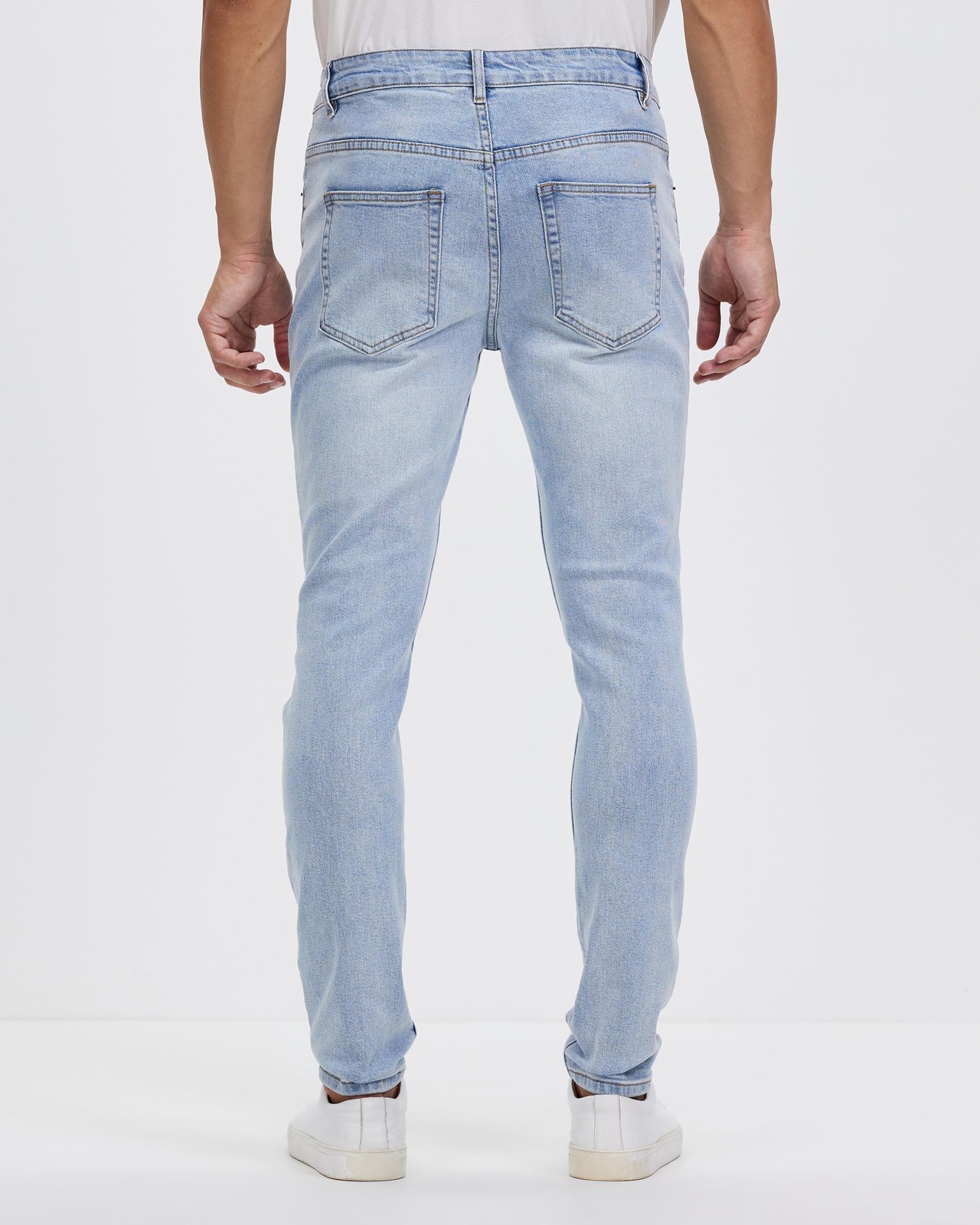 Skinny Tapered Ripped Jeans