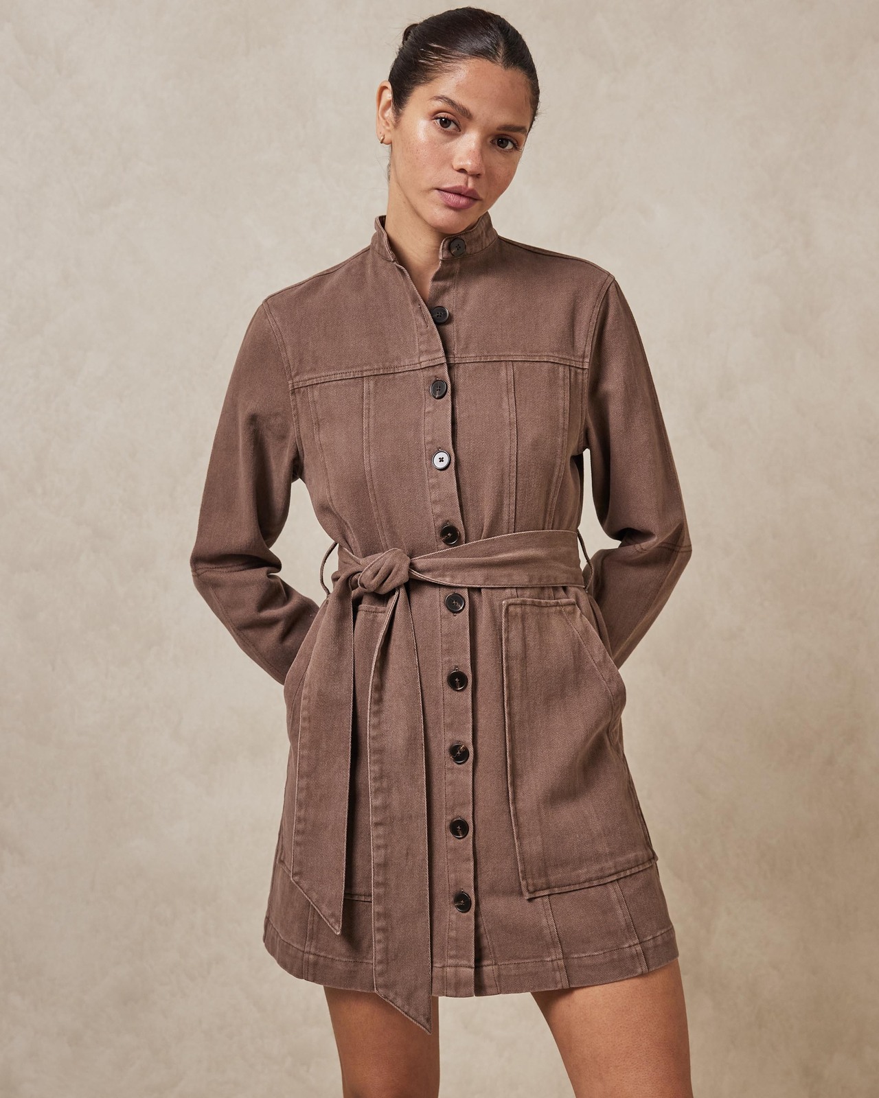 Organic Cotton Belted Dress