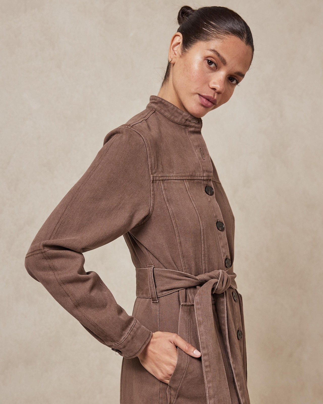 Organic Cotton Belted Dress