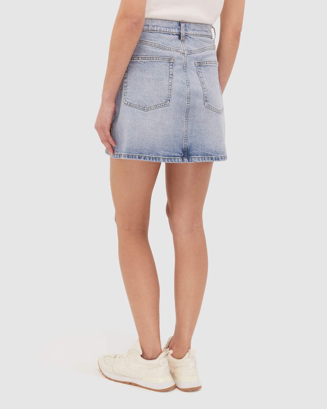 SB Ava Denim Mini Skirt