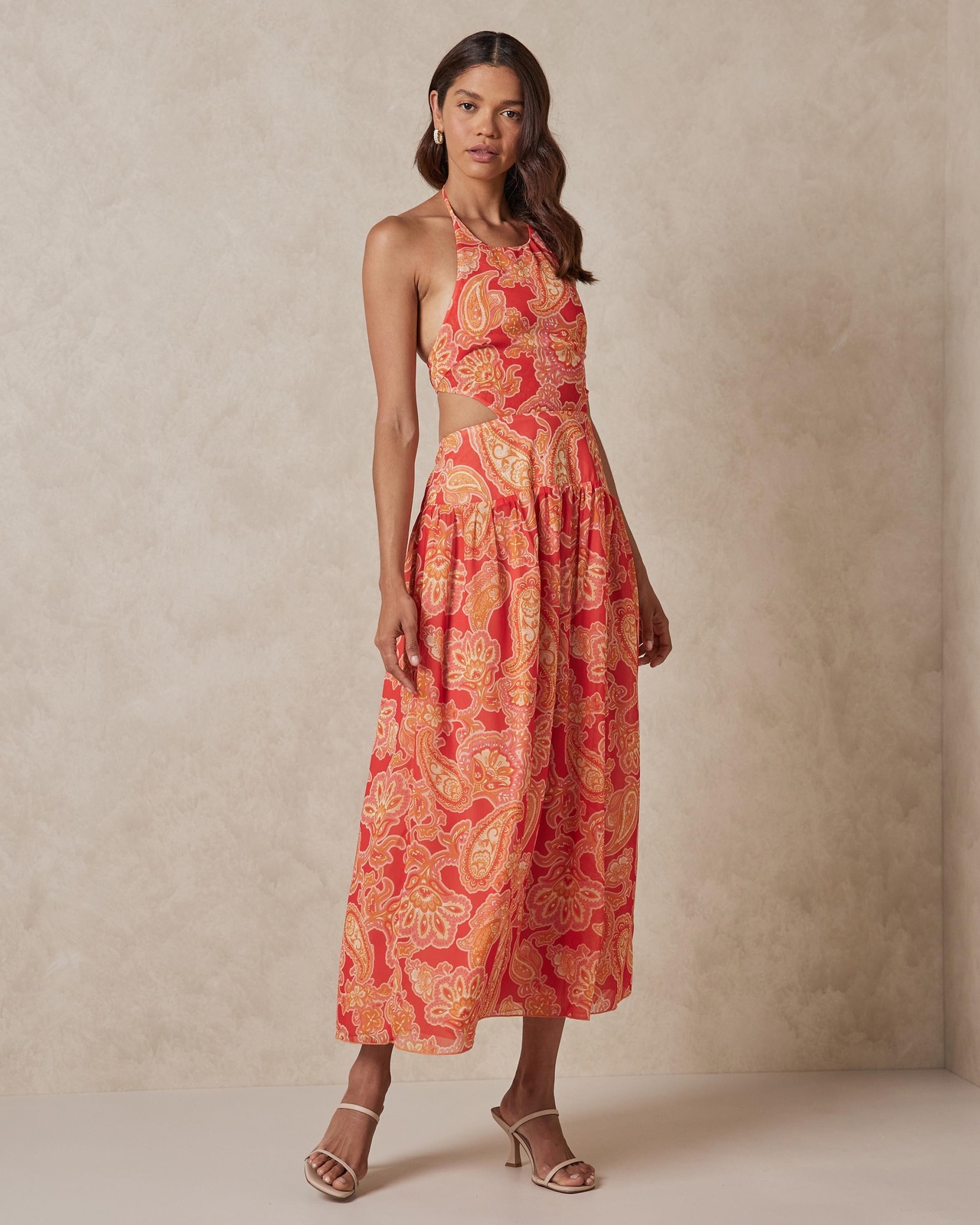 Drop Waist Cut Out Dress