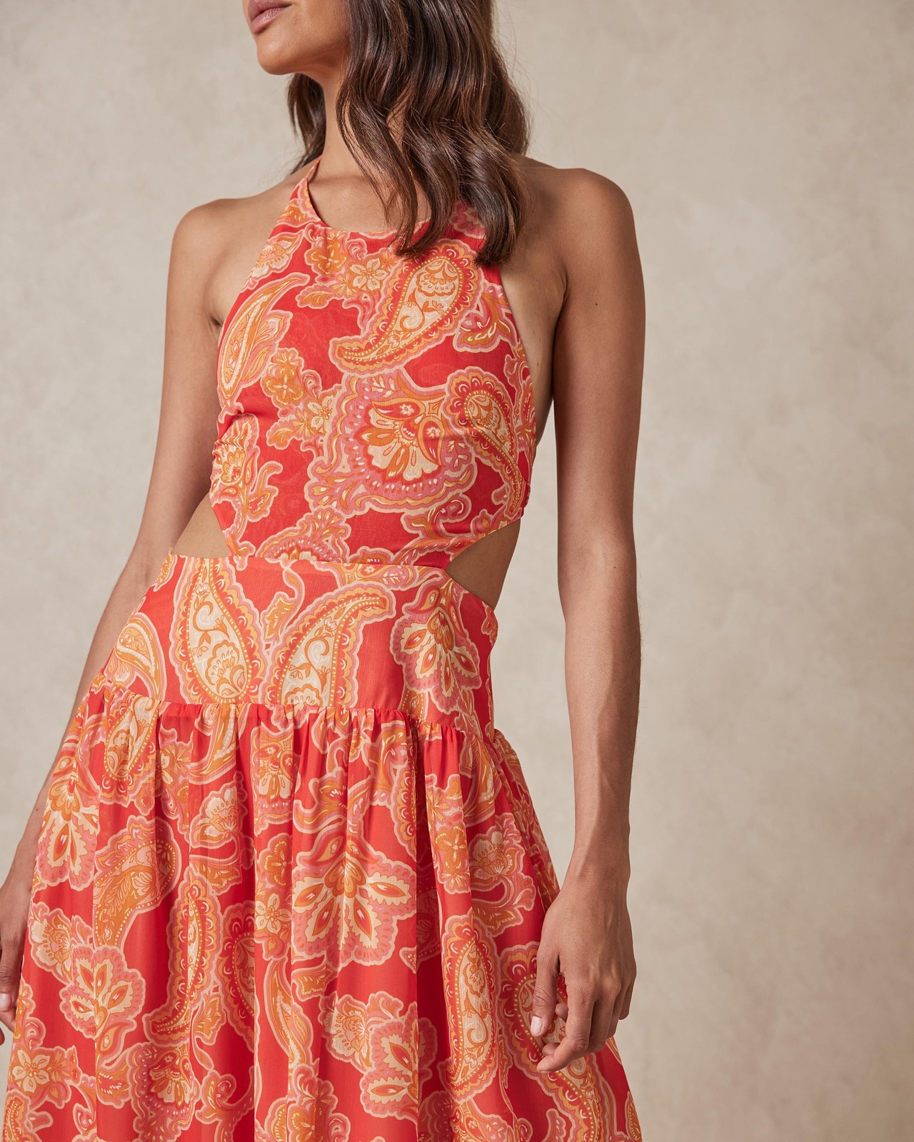 Drop Waist Cut Out Dress