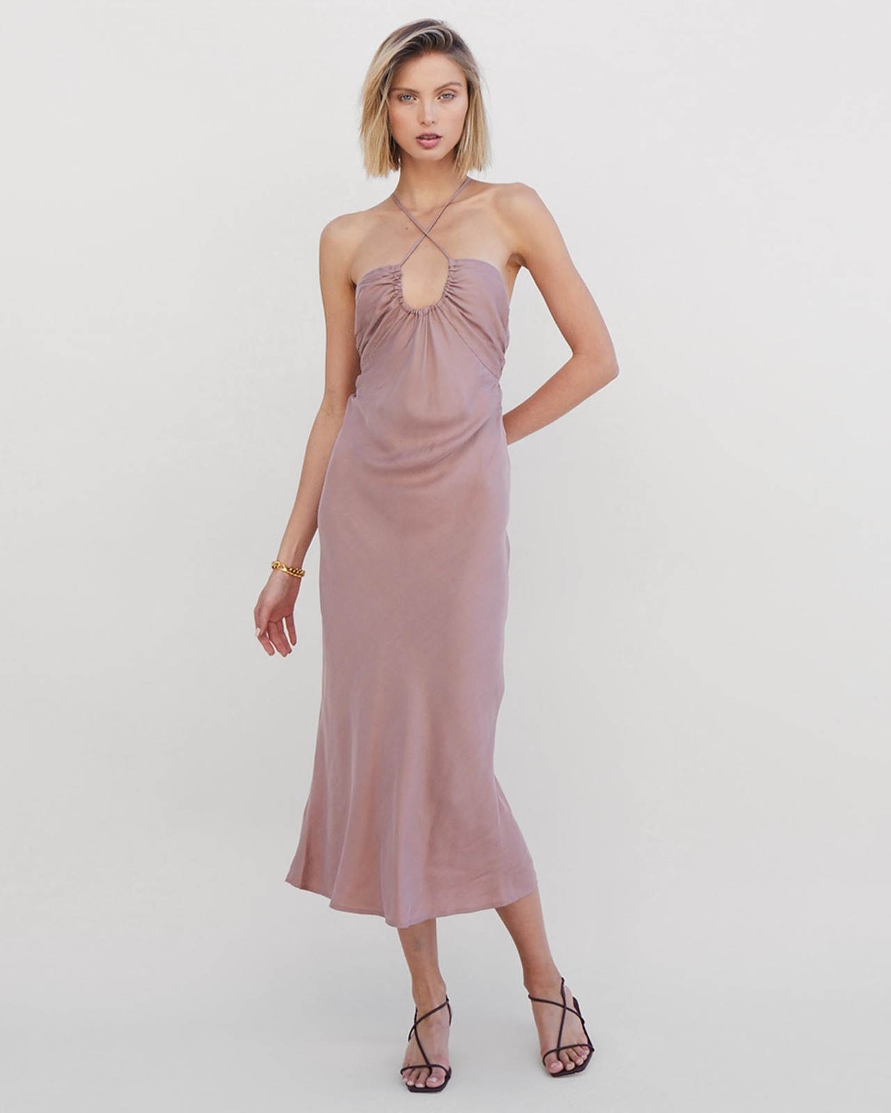 Georgia Keyhole Slip Dress