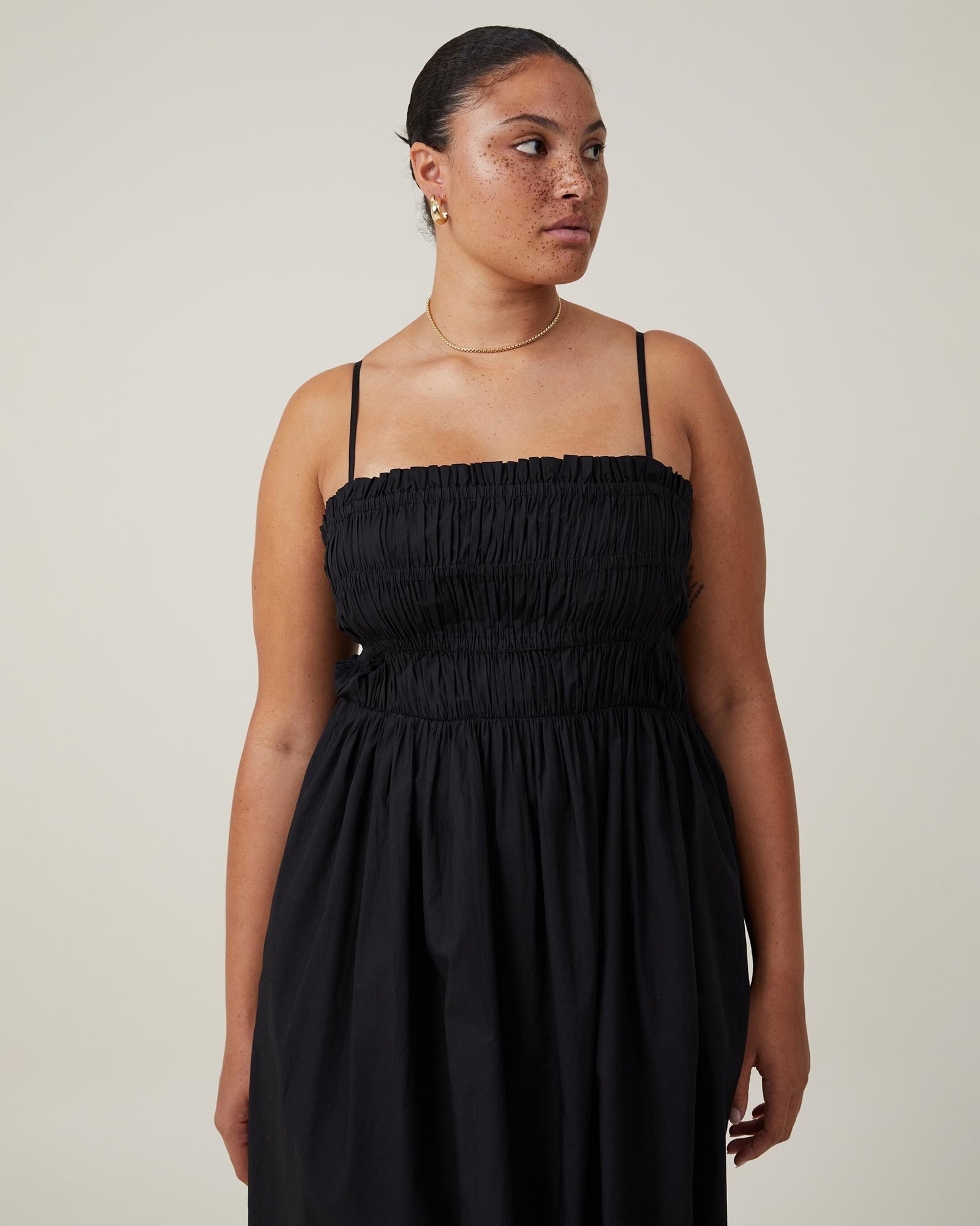 cotton on lexi shirred maxi dress Cotton On Lexi Shirred Maxi Dress