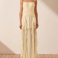 Shona Joy Gina Ruched Frill Maxi - AirRobe