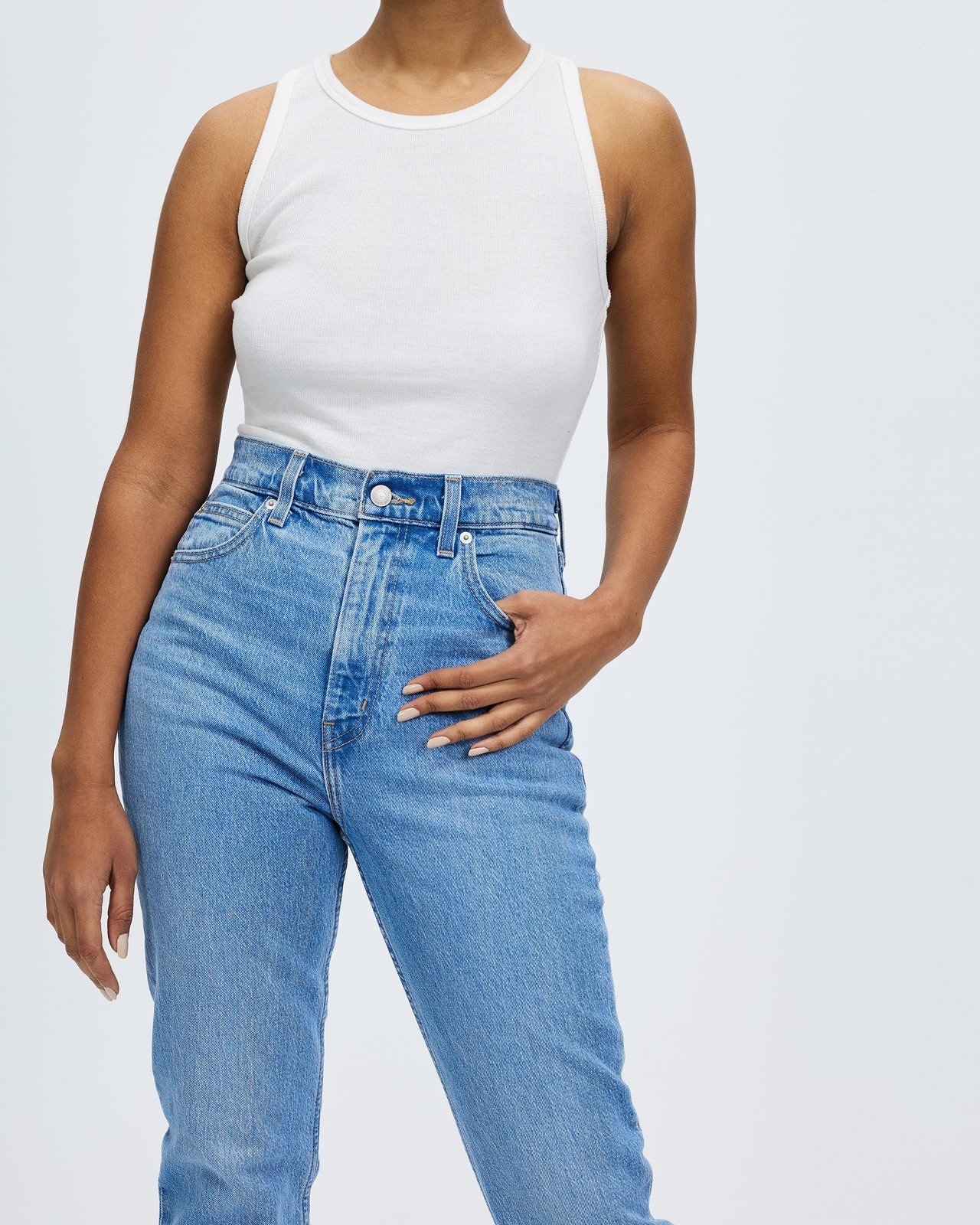 70s High Slim Straight Jeans