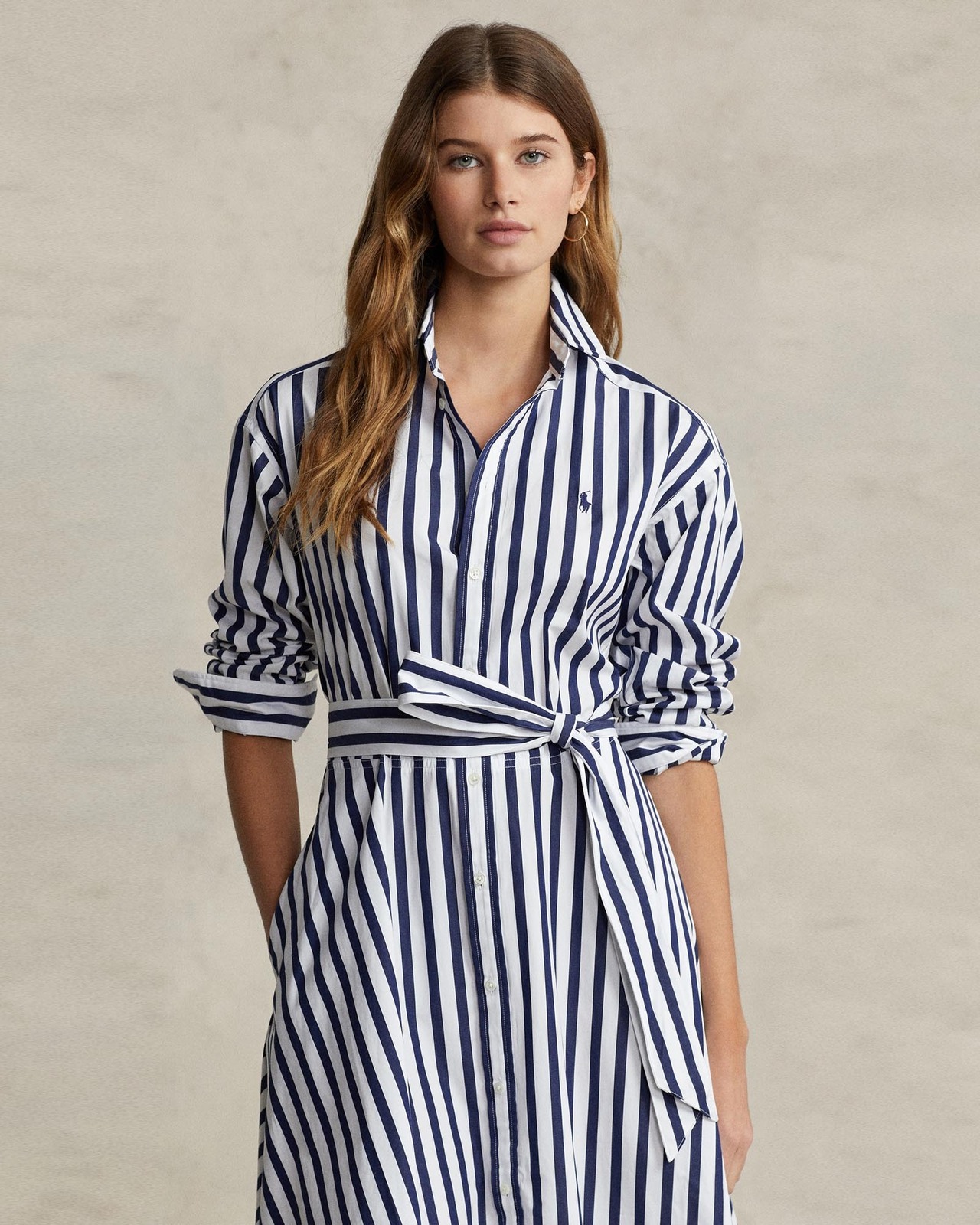 polo ralph lauren striped silk dress Polo Ralph Lauren Striped Mulberry Silk Midi Dress