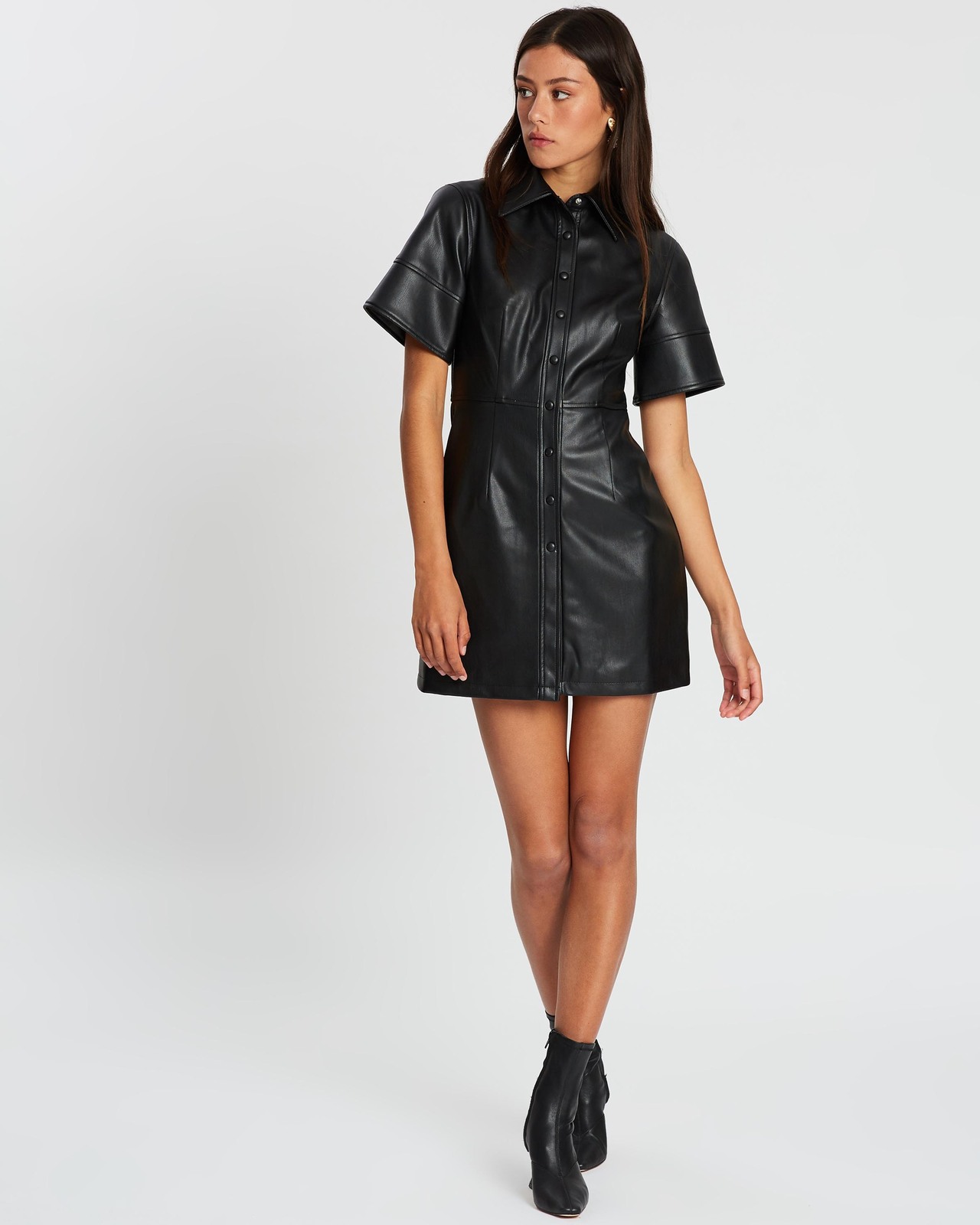 Slow Down PU Mini Dress