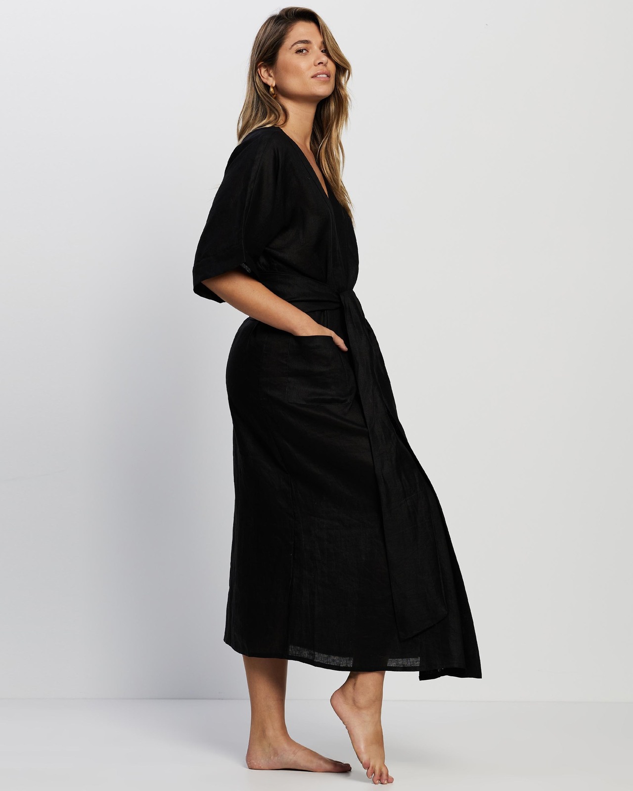 Lily Premium Linen Robe - THE ICONIC Exclusive
