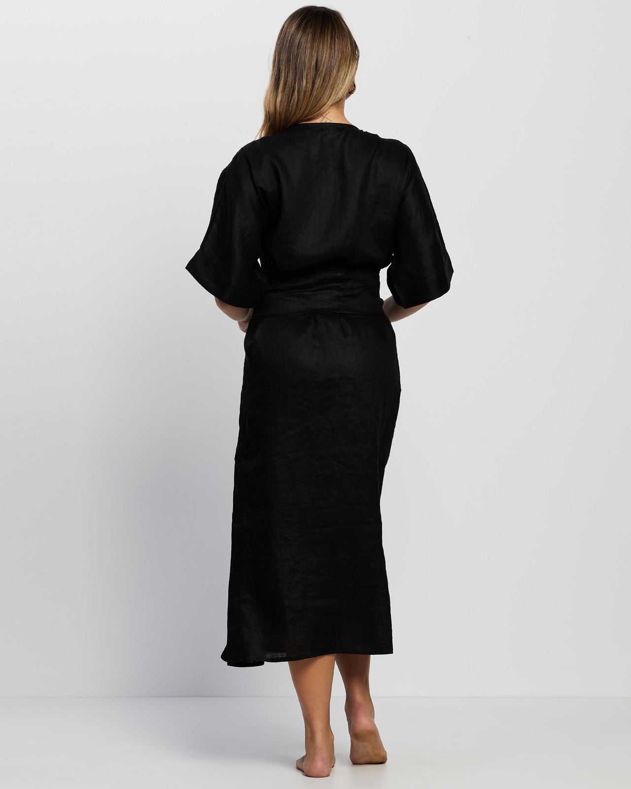 Lily Premium Linen Robe - THE ICONIC Exclusive
