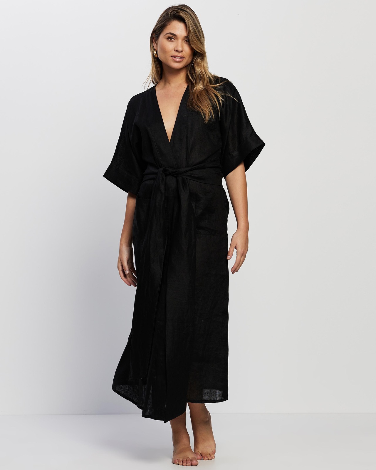 Lily Premium Linen Robe - THE ICONIC Exclusive