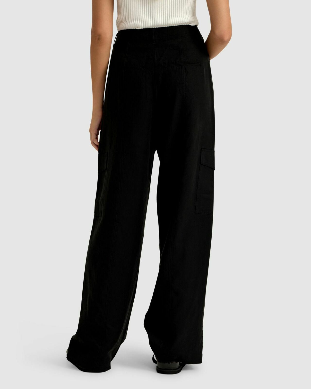 Pepper Tencel Linen Cargo Pants