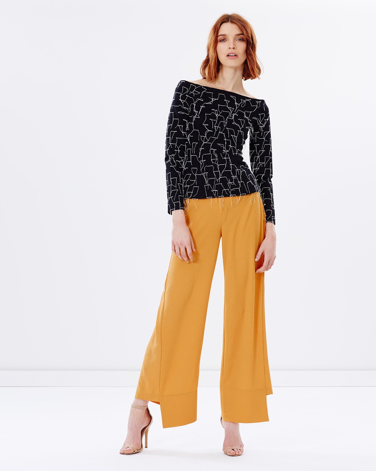 Phase Out Off-Shoulder Long Sleeve Top