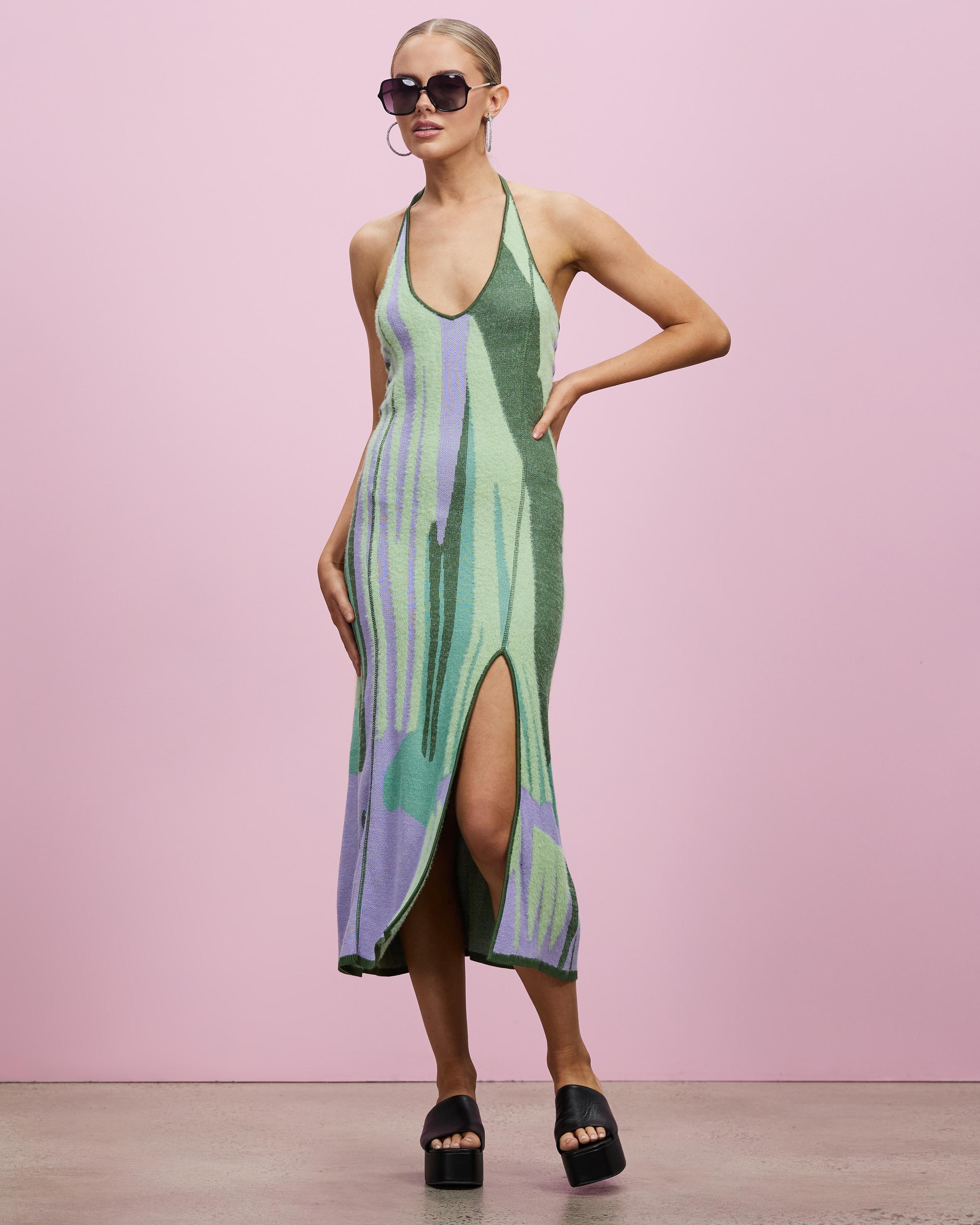green emerald velvet dress Hot Springs Hockney Dress – Prism Boutique