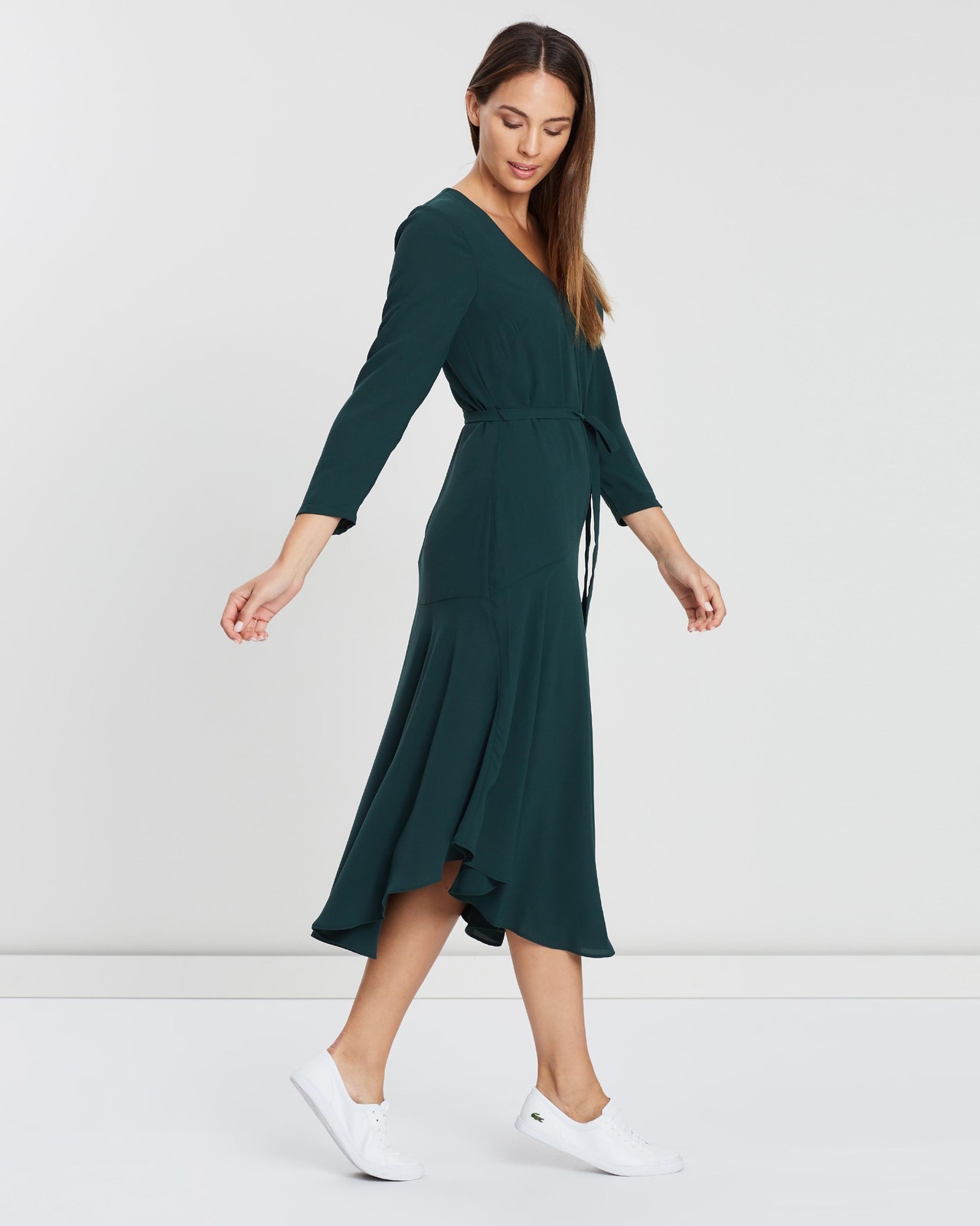Juliet Long Sleeve Asymmetric Dress
