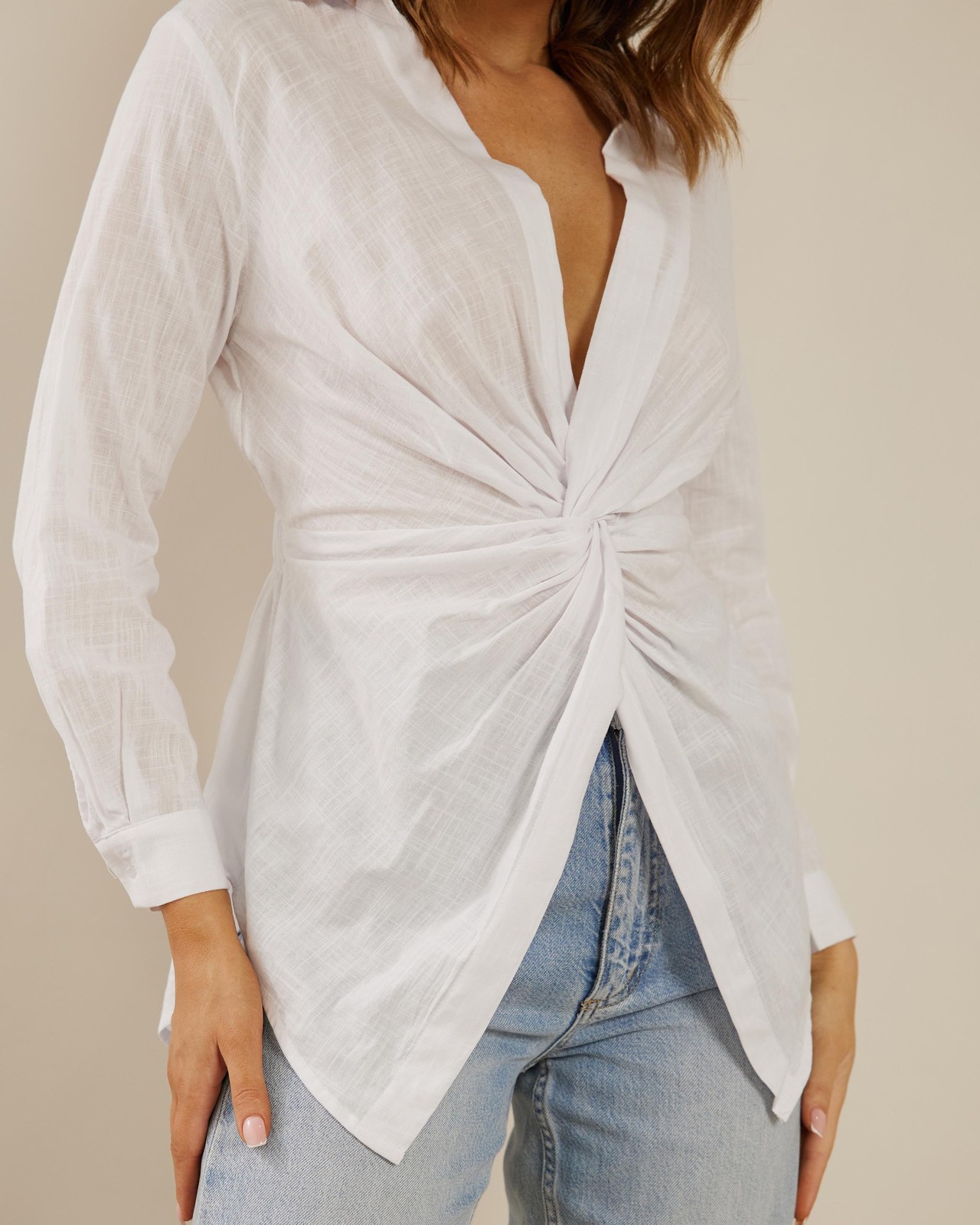 Katherine Twist Front Shirt