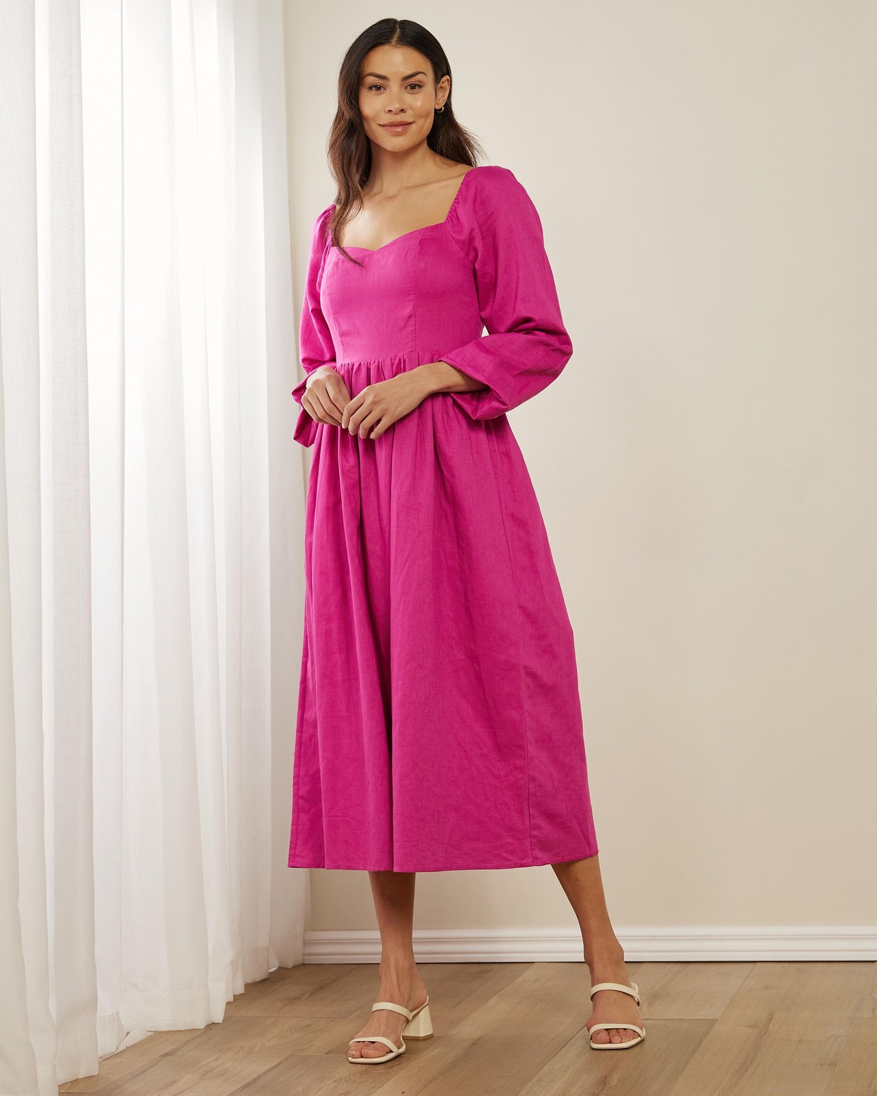 atmos and here pink dress Atmos&Here Mae Midi Dress
