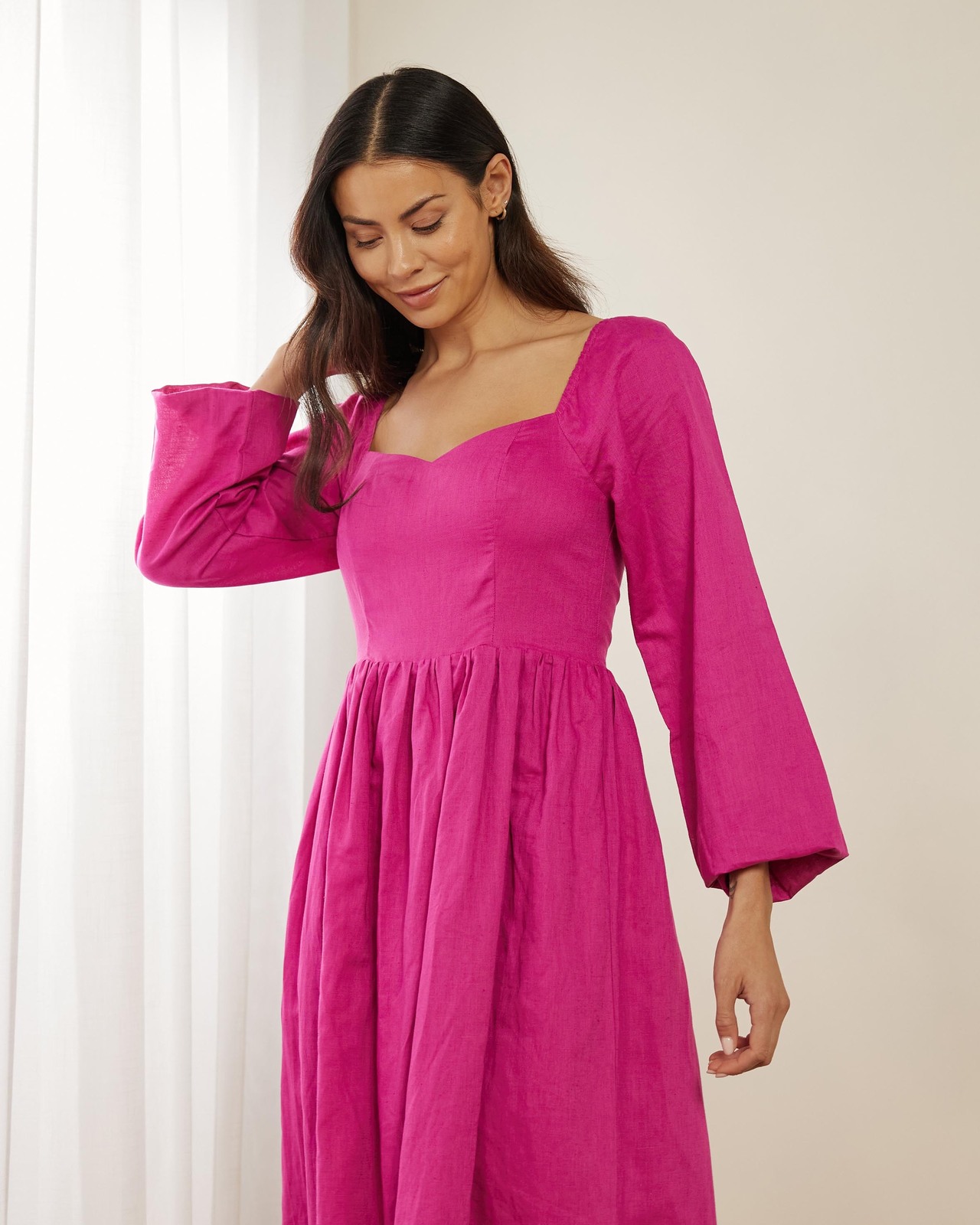 atmos and here pink dress Atmos & Here , Pink mini dress with wrap around , Size 10