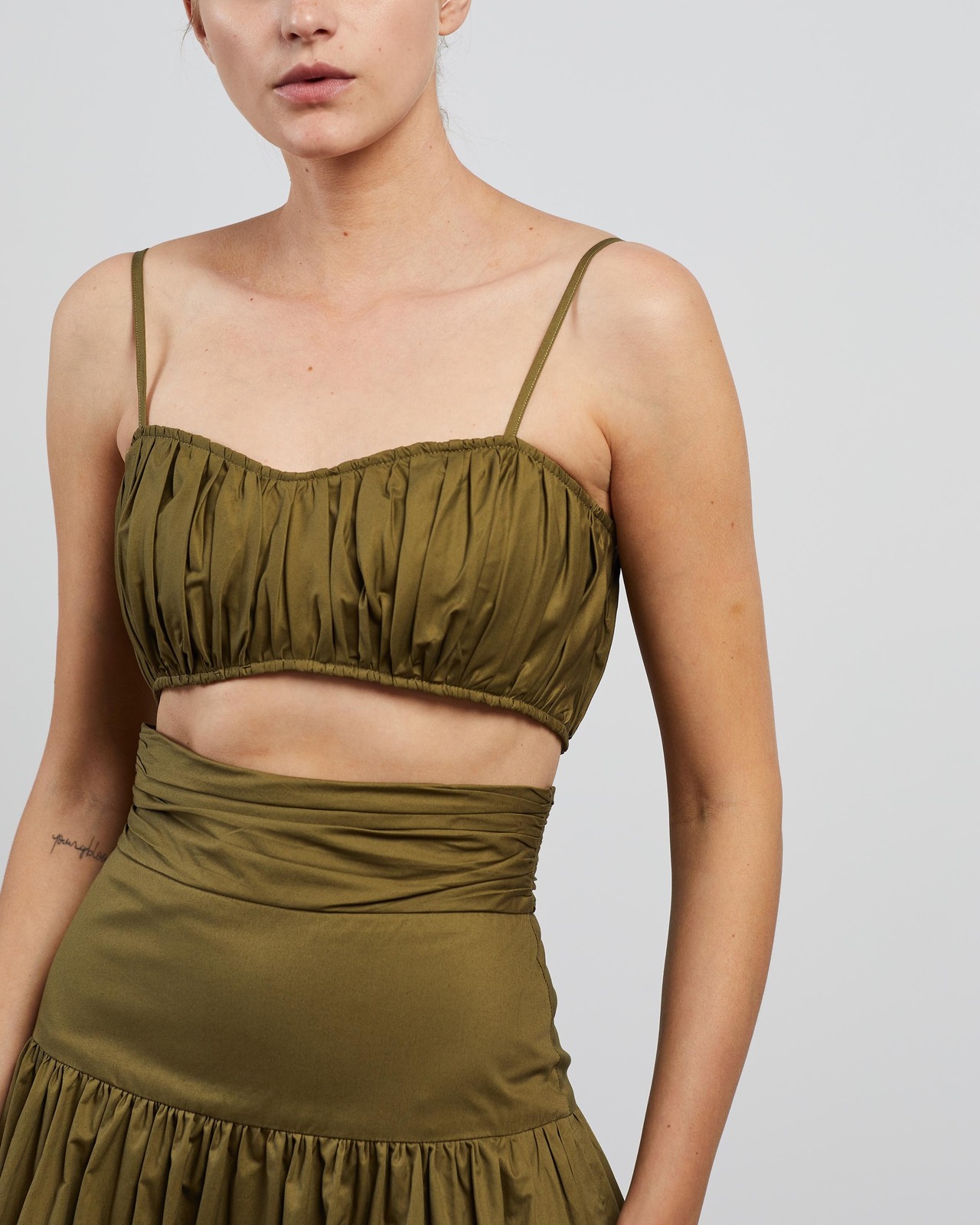 Amaia Ruched Crop Top