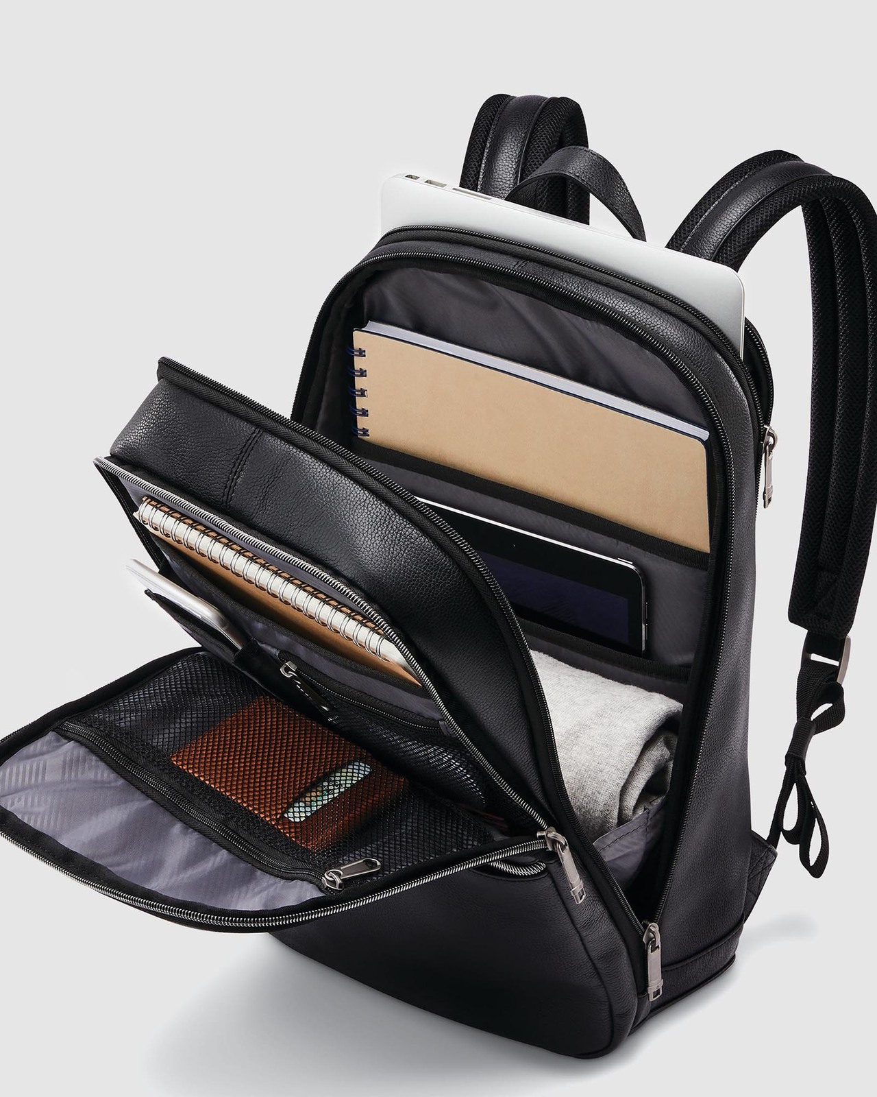 Samsonite Business Sam Classic Leather Slim Backpack AirRobe