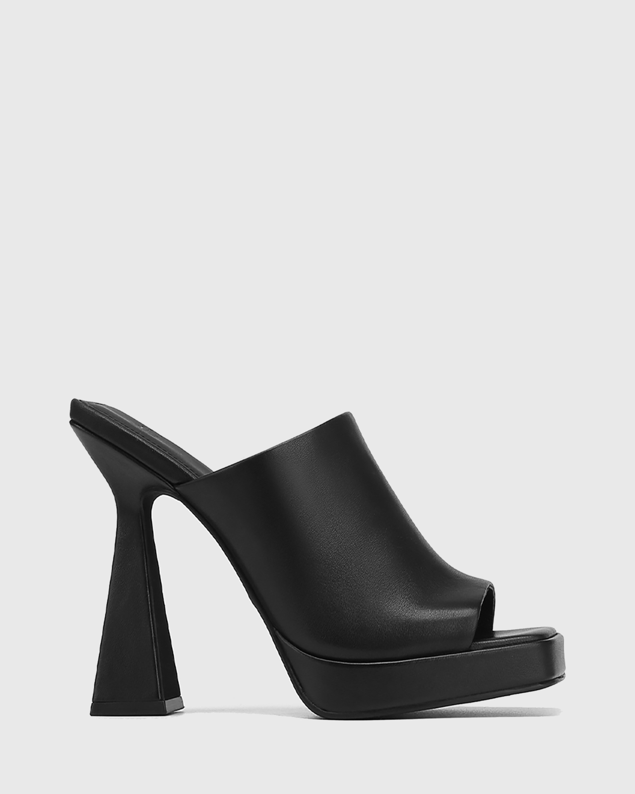 Tours Leather Platform Heel Sandals